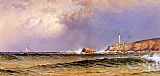 Alfred Thompson Bricher Coastal Scene with Lighthouse painting